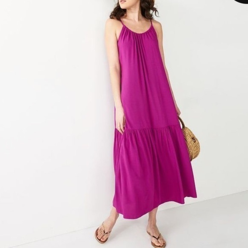NWT Dark Pink Maxi Dress size XL Apt 9 - Picture 1 of 9